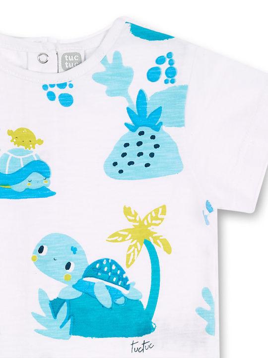Kinder-Set mit Shorts Sommer 2Stück Weiß