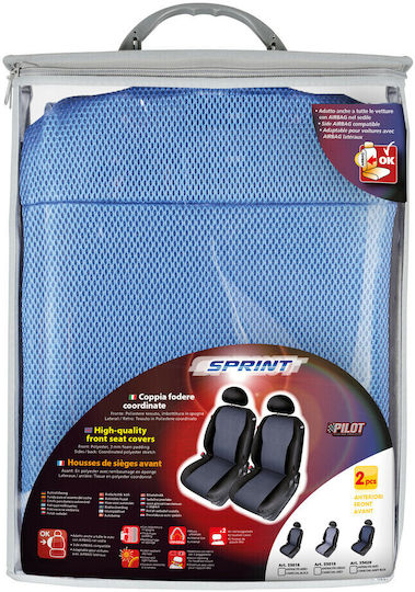 Lampa Front Car Covers 2pcs Polyester Sprint Blue