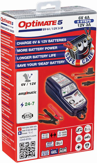 Tecmate Optimate 5 Încărcător Baterie Auto 6/12V