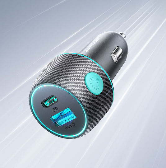 Joyroom JR-CCN01 Φορτιστής Αυτοκινήτου 60W 3A Γρήγορης Φόρτισης με μία Θύρα: 1xUSB Μαύρο Χρώμα
