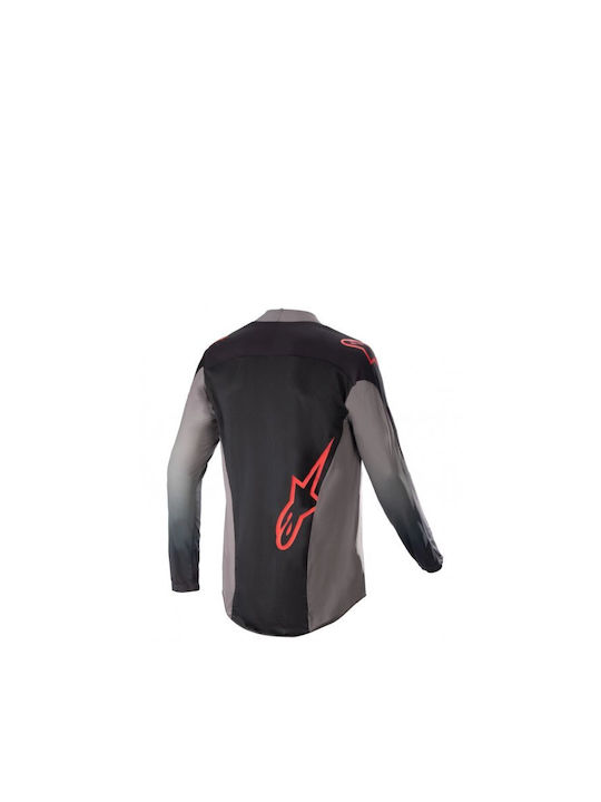 Alpinestars Techstar Sein Ανδρική Μπλούζα Motocross Μακρυμάνικη Μαύρο Χρώμα