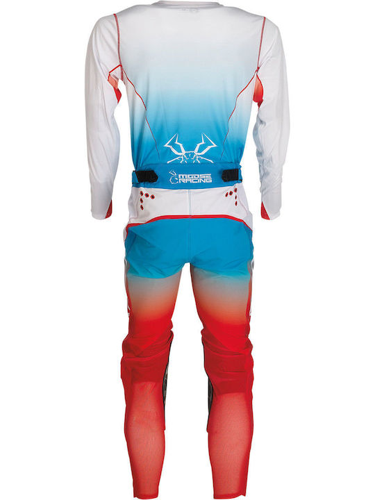 Moose Racing Agroid Pentru bărbați Tricou Motocross Mânecă lungă Blue/White/Red