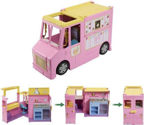 Barbie Lemonade Truck- Cantina for Juices Doll Vehicle for 3+ years+ Years