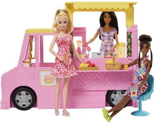Barbie Lemonade Truck- Cantina for Juices Doll Vehicle for 3+ years+ Years