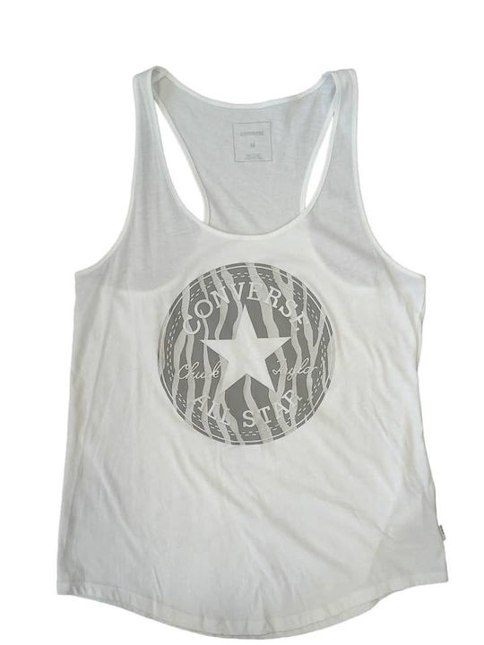 Converse Women's Athletic Blouse Sleeveless White