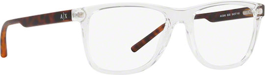 Armani Exchange Männlich Kunststoff Brillenrahmen Weiß AX3048 8235