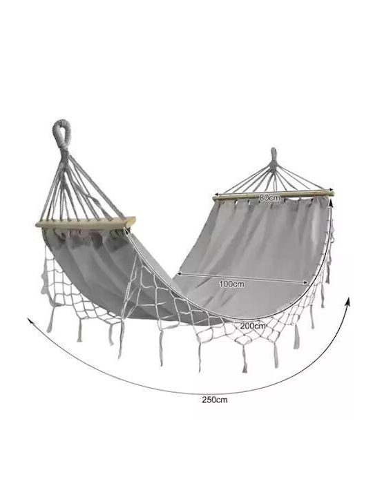Single Hammock Gray 200x100cm