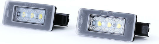 License Plate Lights Led for Citroen C5 / C3 / C4 Peugeot 207 2pcs