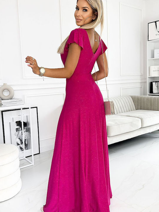 Numoco 411-5 Summer Maxi Evening Dress Pink