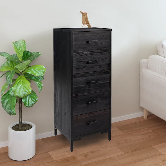 Solid Wood Chest of Drawers 42x35x110cm Solid Wood Chest of Drawers 42x35x110cm