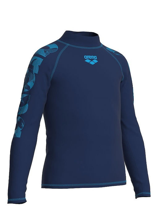 Arena Kids Swimwear Long Sleeve Shirt Navy Blue