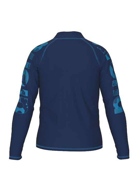 Arena Kids Swimwear Long Sleeve Shirt Navy Blue