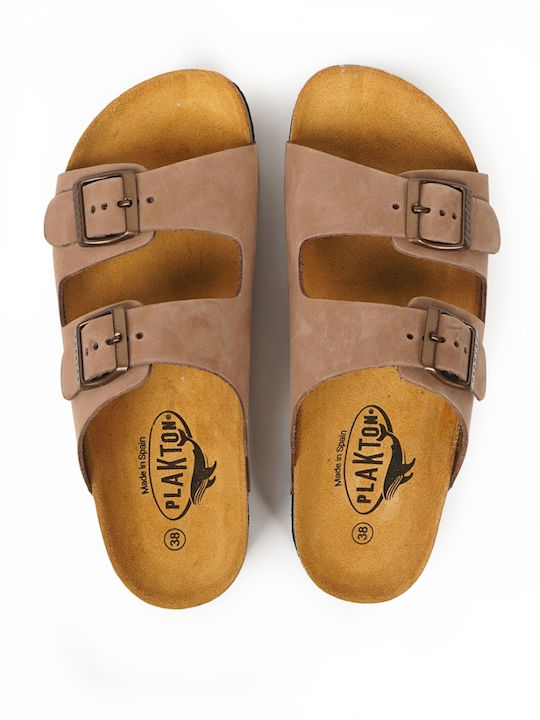 Дамски Анатомични Кожени Сандали Flatforms Puro