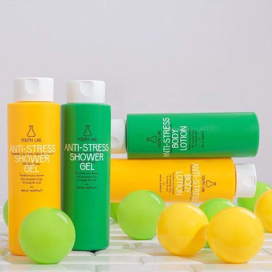Youth Lab. Anti-Stress Schaumbad in Gel mit Niasinamid & Duft Bergamotte Jasmin & Vanille 400ml