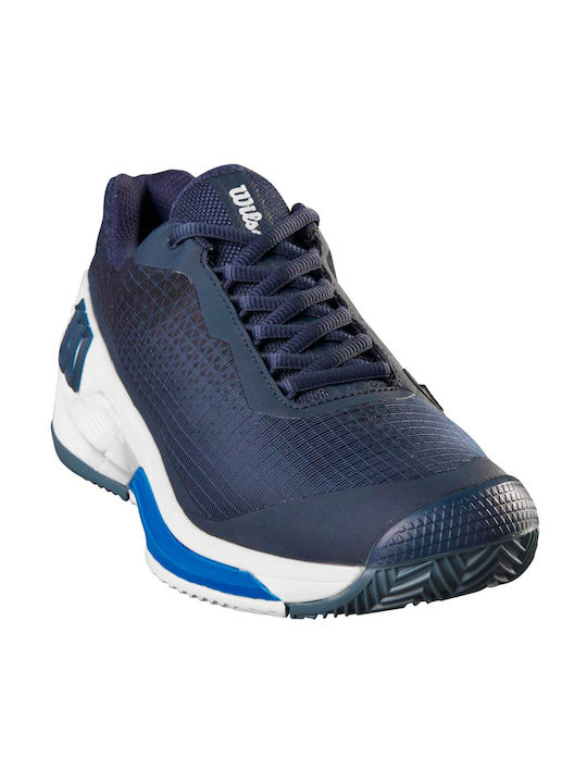 Wilson Rush Pro 4.0 Ανδρικά Παπούτσια Τένις για Χωμάτινα Γήπεδα Μπλε