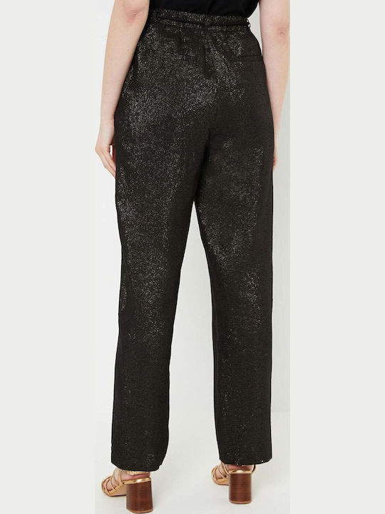Vero Moda Femeiesc Tesatura Pantaloni cu Elastic Negru