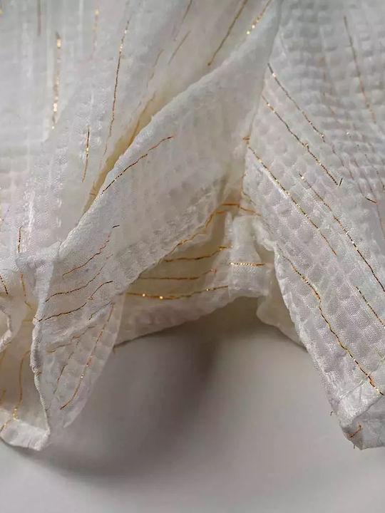 Kids' Fabric Jumpsuit Shorts/Bermudas White