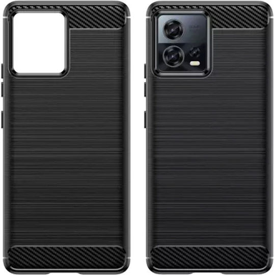 Techsuit Carbon Back Cover Σιλικόνης Μαύρο (Motorola Edge 30 Fusion)