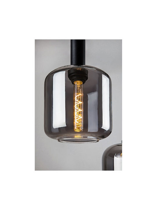 Rabalux Lissandra Pendant Light Three-Light for Socket E27 Black