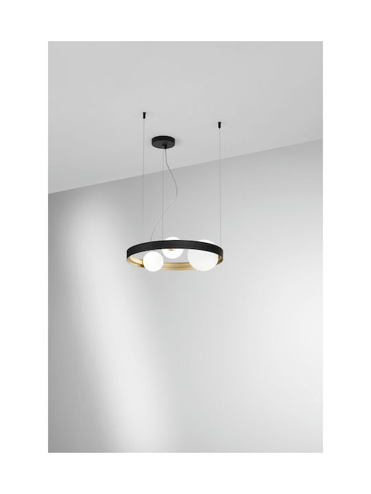 Fan Europe I-Sonetto-S3 Pendant Light Three-Light for Socket G9 Black