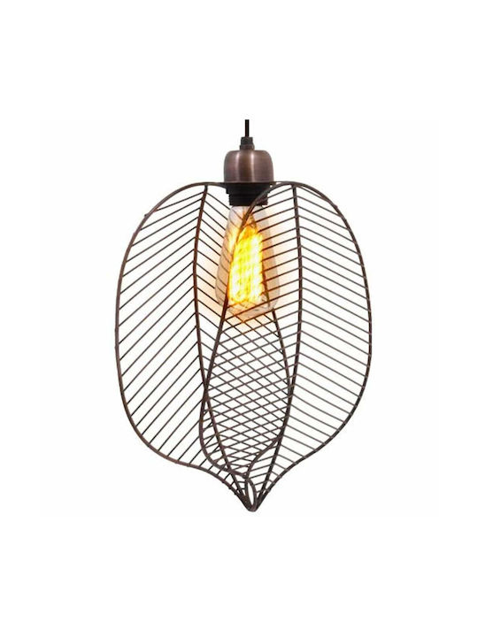 Fylliana Leaf Pendant Light Copper with Socket E27 25cm