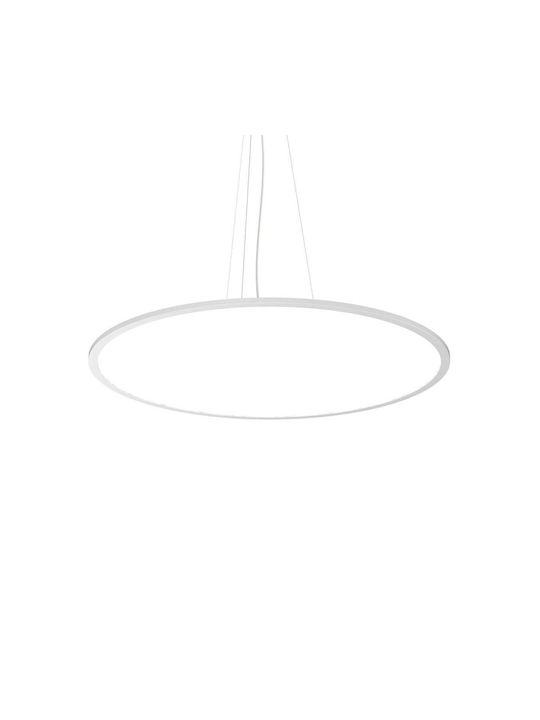 Ideal Lux Fly Slim Pendant Light LED with Warm White Light White