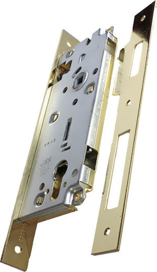 AGB Recessed Lock Mesoportas with Cylinder and Center 85mm Gold