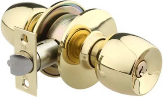 Yale Knob Lock Gold