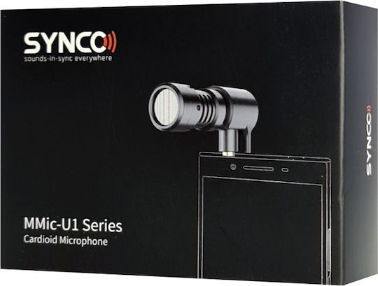 Synco SY-U1P-MMIC Μικρόφωνο 3.5mm Shock Mounted για Φωνητικά