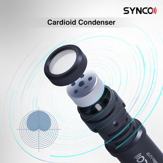 Synco SY-U1P-MMIC Μικρόφωνο 3.5mm Shock Mounted για Φωνητικά