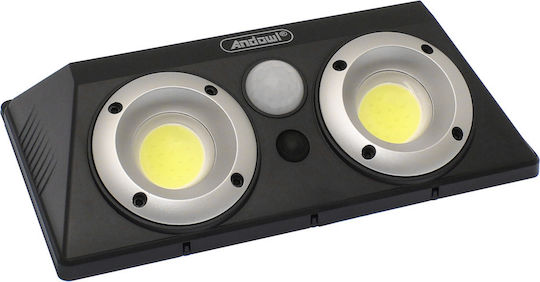 Andowl Επιτοίχιο Ηλιακό Φωτιστικό 40W 800lm με Ψυχρό Λευκό Φως 6000K IP65
