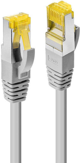 Lindy S/FTP Cat.6a (Gigabit) Καλώδιο Δικτύου Ethernet 1.5m Γκρι