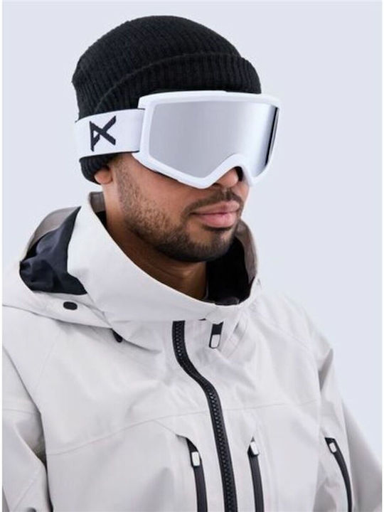 Burton Helix 2.0 Ski & Snowboard Goggles Kids White with Lens in Gray Color