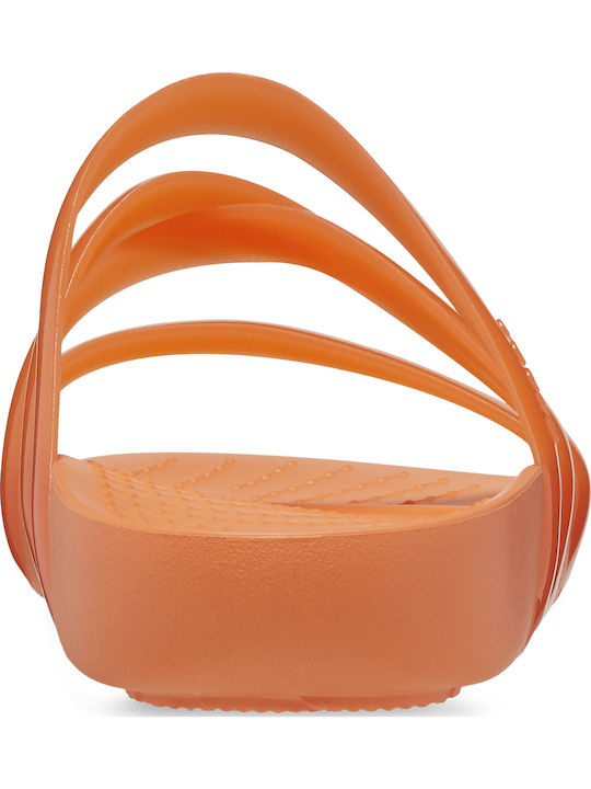 Crocs Splash Glossy Дамски Сандали Оранжеви