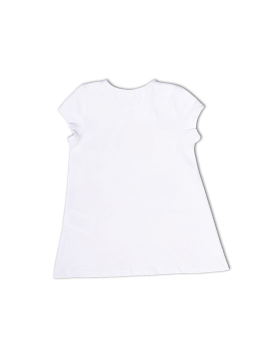 Tuc Tuc Kids Dress Short Sleeve White