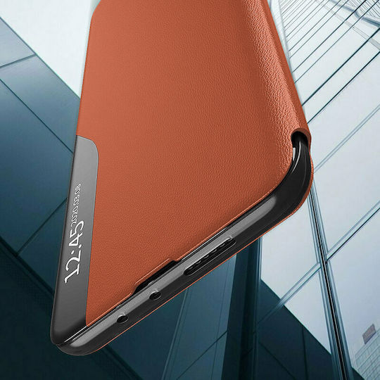 Techsuit eFold Series Book Δερματίνης Πορτοκαλί (Oppo A54)
