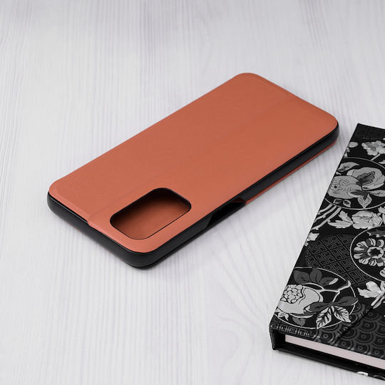 Techsuit eFold Series Book Δερματίνης Πορτοκαλί (Oppo A54)