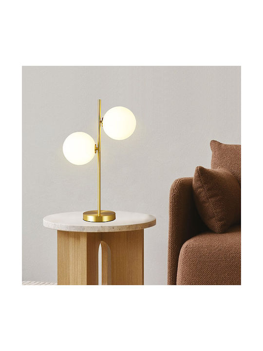 Eurolamp Tisch Dekorative Lampe mit Fassung für Lampe G9 Gold