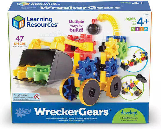 Learning Resources Jucărie de Construcție din Plastic Gears pentru Copii 4+ ani+ Ani