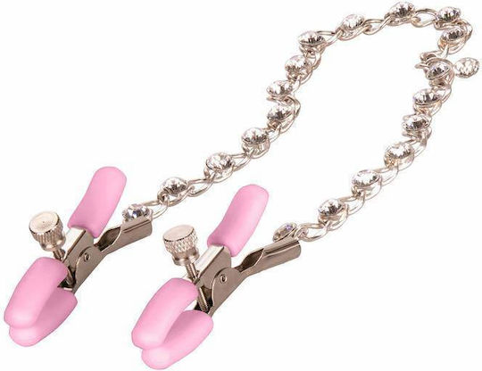 Calexotics First Time Crystal Nipple Teasers Cleme pentru Sfârcuri Pink