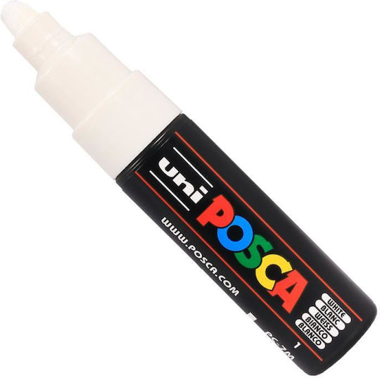 Posca PC-7M Ανεξίτηλος Μαρκαδόρος Λευκός 5.5mm