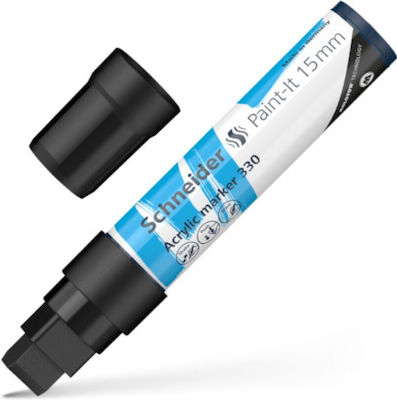 Schneider Paint Ιt 330 Acrylic Marker 15mm Black 120301