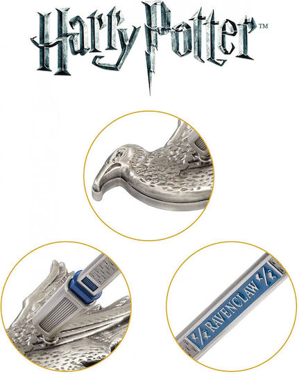 The Noble Collection Ravenclaw House Pen and Desk Stand Pix Ballpoint Colorat cu cerneală Albastru Ravenclaw