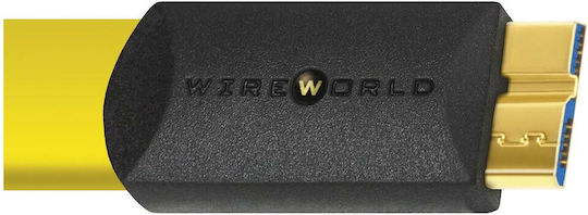 Wireworld USB 3.0 Cablu USB-A - USB-B Galben 2m