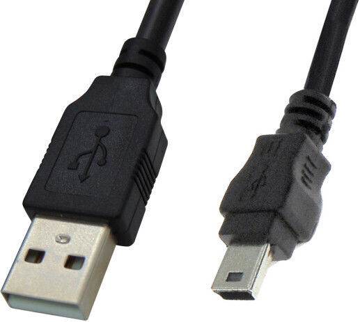 USB 2.0 Kabel USB-A-Stecker - Mini-USB-B-Stecker Schwarz 2m 04.001.0089