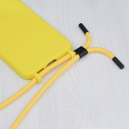 Techsuit Lanyard Задна корица Силикон с Каишка Жълт (iPhone 6/6s - iPhone 6/6s)