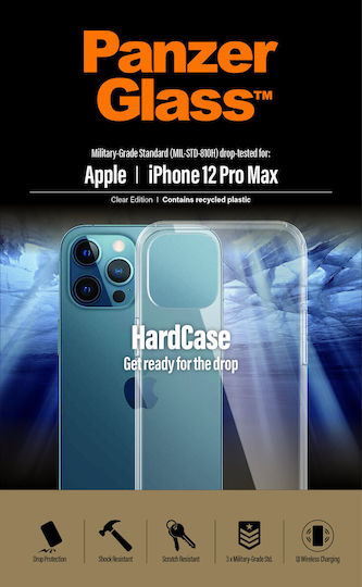 PanzerGlass ClearCase Antibacterial Back Cover Σιλικόνης Διάφανο (iPhone 12 Pro Max)