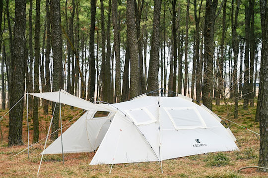 Keumer Dome Αυτόματη Σκηνή Camping Igloo Λευκή 3 Εποχών για 3 Άτομα 300x210x140εκ.