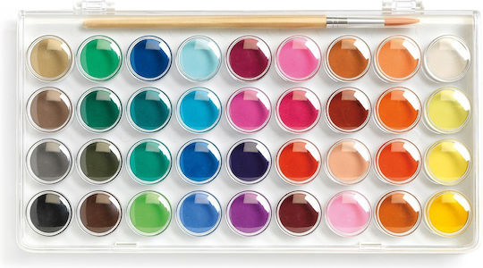 Djeco Set of Watercolours Multicolored with Brush 36pcs