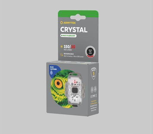 Armytek Επαναφορτιζόμενος Φακός Μπρελόκ LED IP67 Crystal
